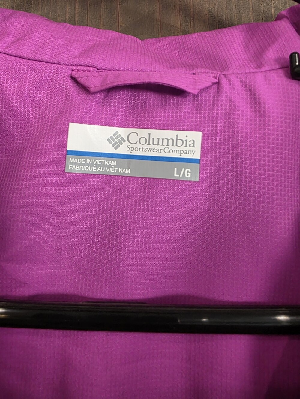 Columbia Women's Lightweight Jacket - Bright Magenta Drawstring Waist Size Large - Picture 5 of 8